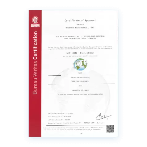 IATF 16949 Certificate